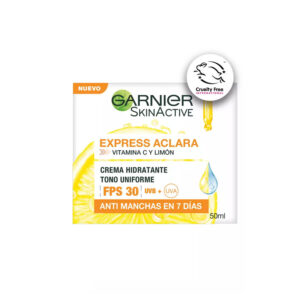 Garnier Express Aclara Crema Hidratante Tono Uniforme FPS 30 Anti-Manchas 50 ml