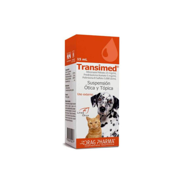 Transimed Suspensión Ótica y Tópica x 15 ml